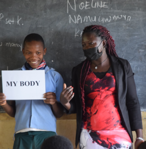 “We need to support girls during menstruation and not laugh at them” Swaibu Ssenyonjo P7 student